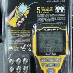 Brand New Klein Tools VDV501-851 Cable Tester Kit with Scout Pro 3 Tester