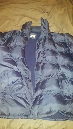 Medium blue down north 15 down coat