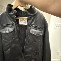 Levi’s leather jacket for men ( large size )