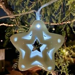 Brand New Outdoors Solar Garden Tree Auto Night Star String Light Porcelain 10-Stars
