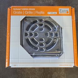 Schluter Drain 4" Grate