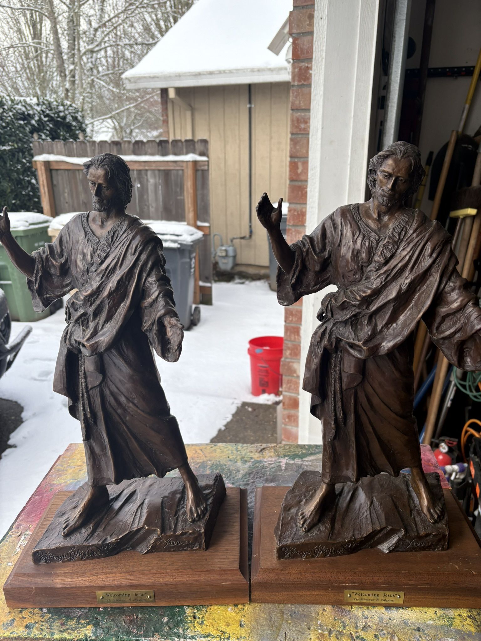 Welcoming Jesus Bronze Statue