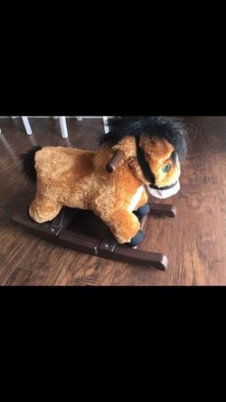 Rocking horse sings and talks