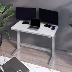 New Tresanti Geller 47” Adjustable Height Desk  Retails for over $250 New (open box)  Tresanti® Geller 47” Slimline Adjustable Height Desk Stretching,
