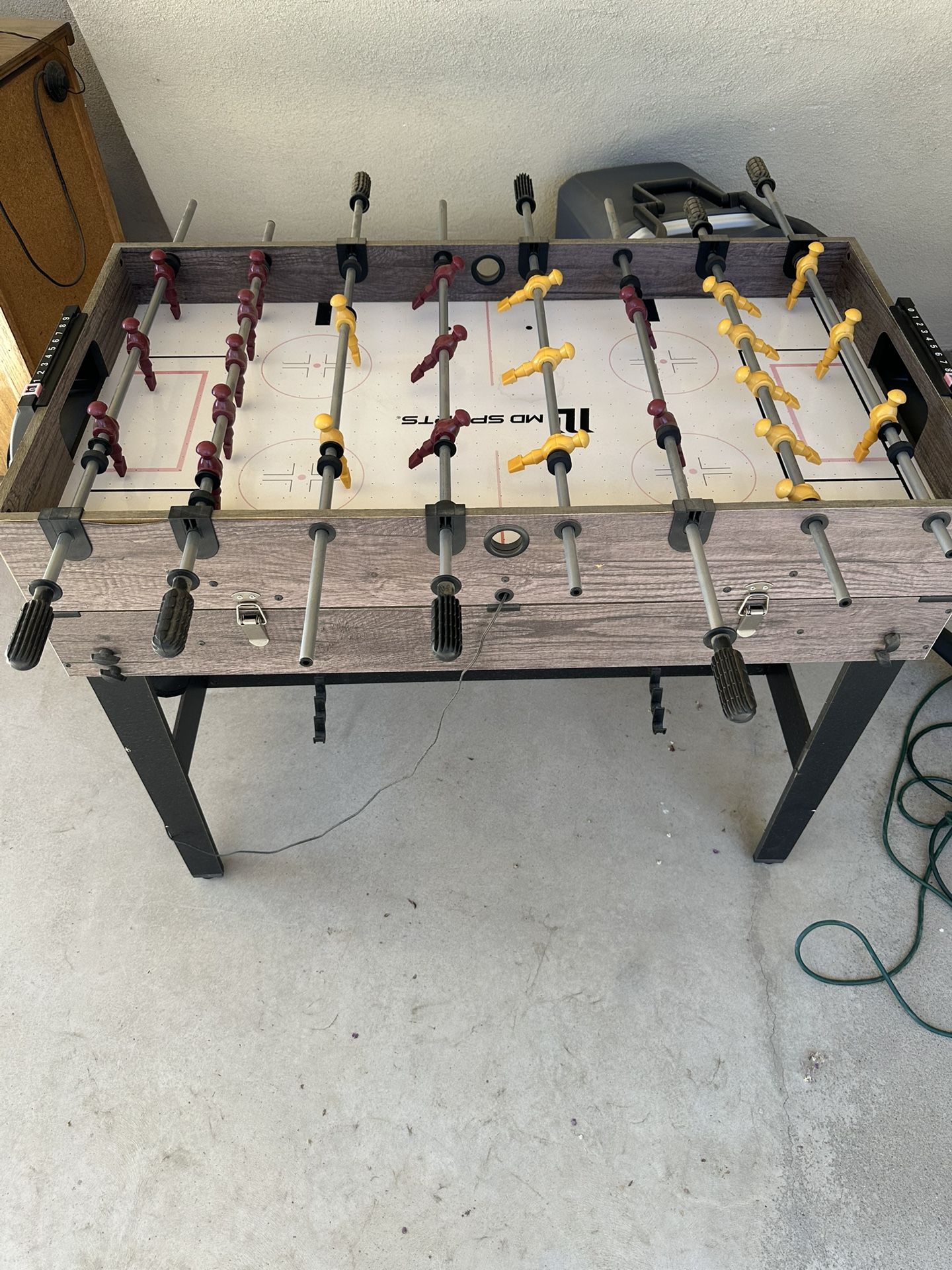 MD Sports 48" 3-in-1 Multi Game, Pool Table, Air Hockey, Foosball Table