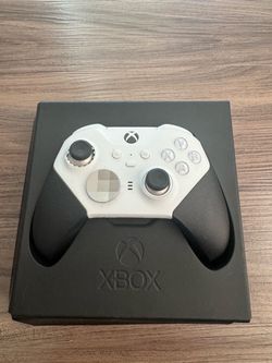 AS IS Microsoft Xbox One Elite Series 2 Core White Controller - FOR PARTS/REPAIR