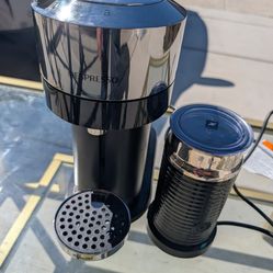 Nespresso machine with electric frother