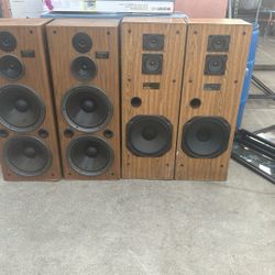 Speaker Set Of Technics And Set Of Fisher 