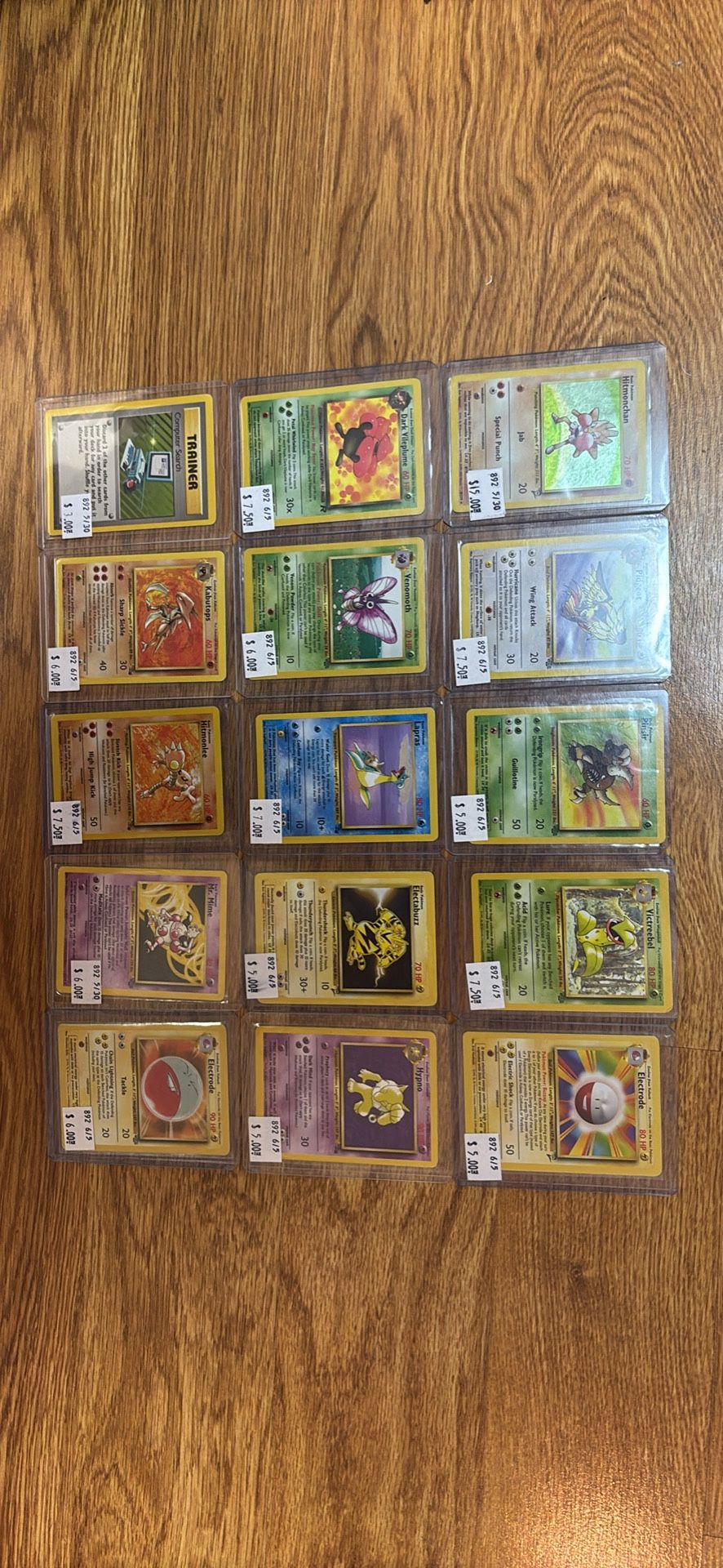 Vintage WOTC Pokemon Base Base 2 Jungle Fossil Rares