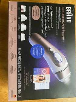 Braun Skin i·expert, a smart at-home IPL (Intense Pulsed Light) hair removal system.