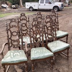 Antique Wood Chairs 