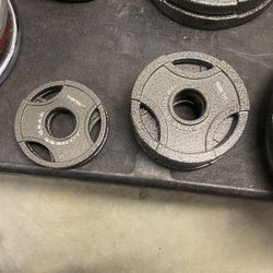 Olympic weights with Olympic bar