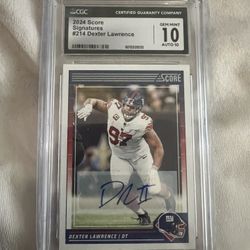 2024 Score Signatures #214 Dexter Lawrence 
