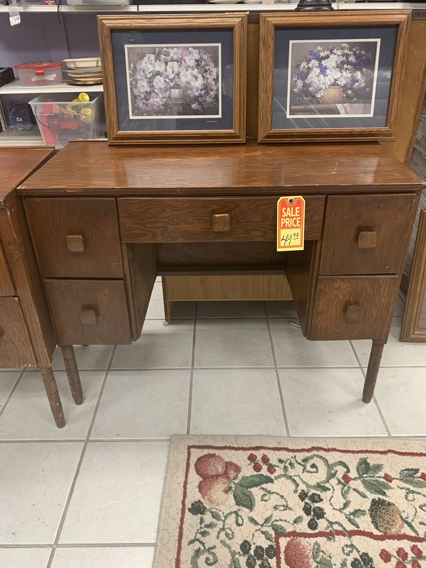 Nice WOOD vanity or desk