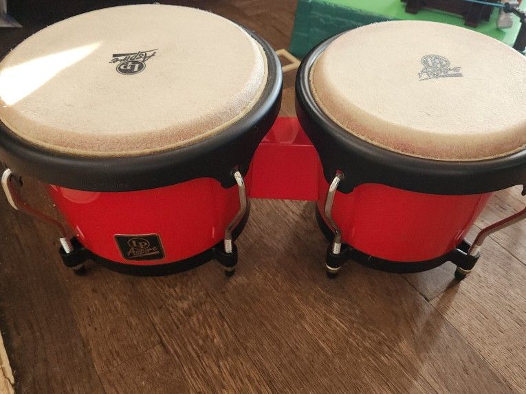 LP Latin Percussion Fiberglass Aspire Bongos 