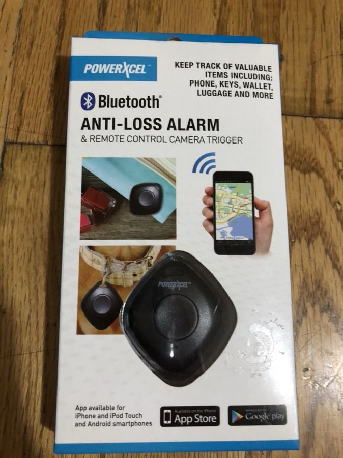 POWERXCEL BLUETOOTH ANTI-LOSS ALARM TRACK PHONE KEYS WALLET LUGGAGE AND MORE