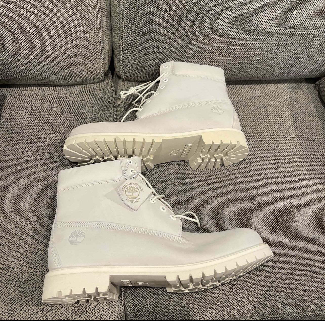 Timberland 6” Premium Boots “Ghost White” Size 14