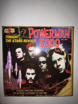 Powerman 5000 Tonight the Stars Revolt! Poster 2 Sided Square 1999 Promo 12”