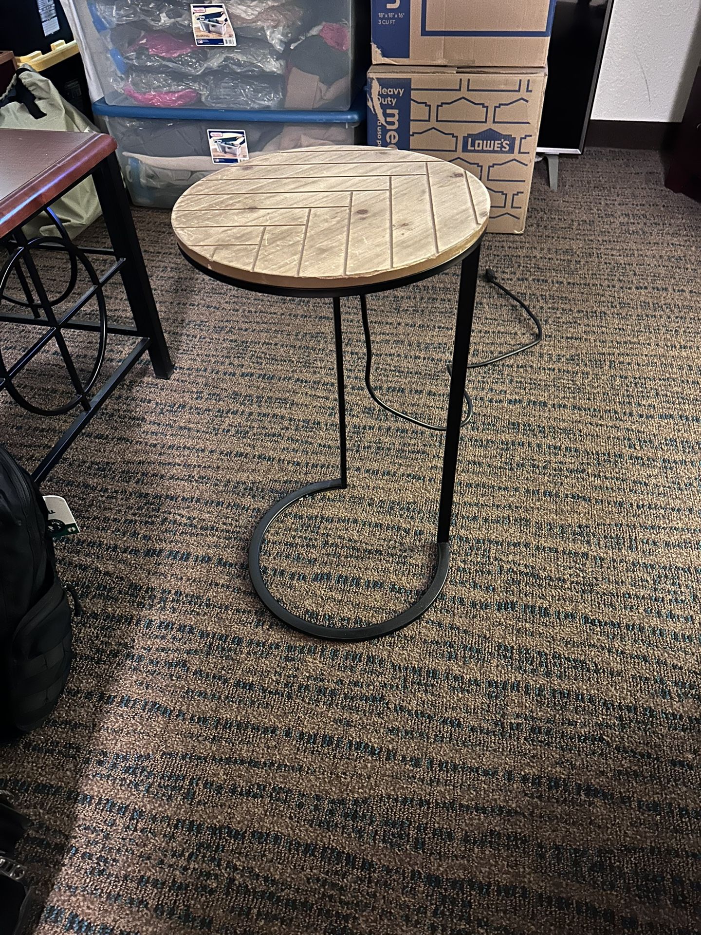 Bedside Nightstand w/Power Outlets (x2)