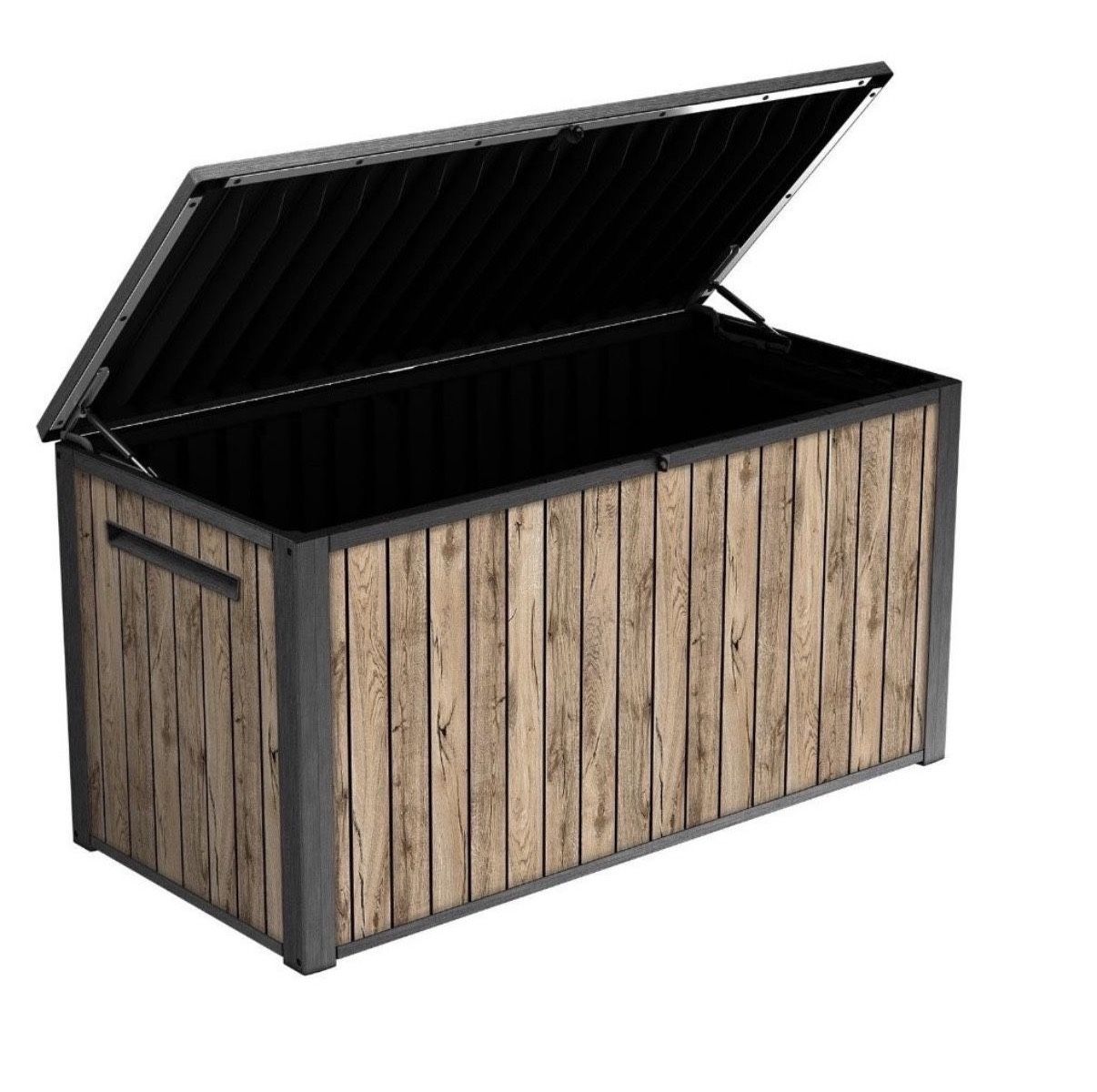 Keter 170 Gal. Resin Deck Box Signature Collection Indoor/Outdoor Storage Brand New In Box Only $89.99