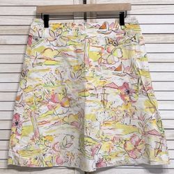 Express Watercolor Hawaiian Floral A-Line Skirt Women’s 6 PRICE FIRM