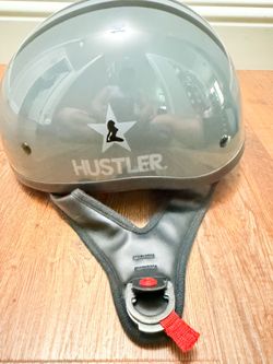 Size M Hustler Half Motorcycle Helmet with mask