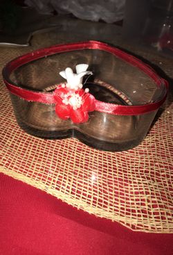 Heart glass beautiful table decoration