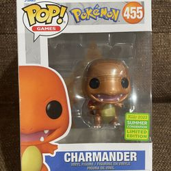 #455 Funko Pop Pokemon Charmander Metallic (2022 Summer Convention limited Edition)