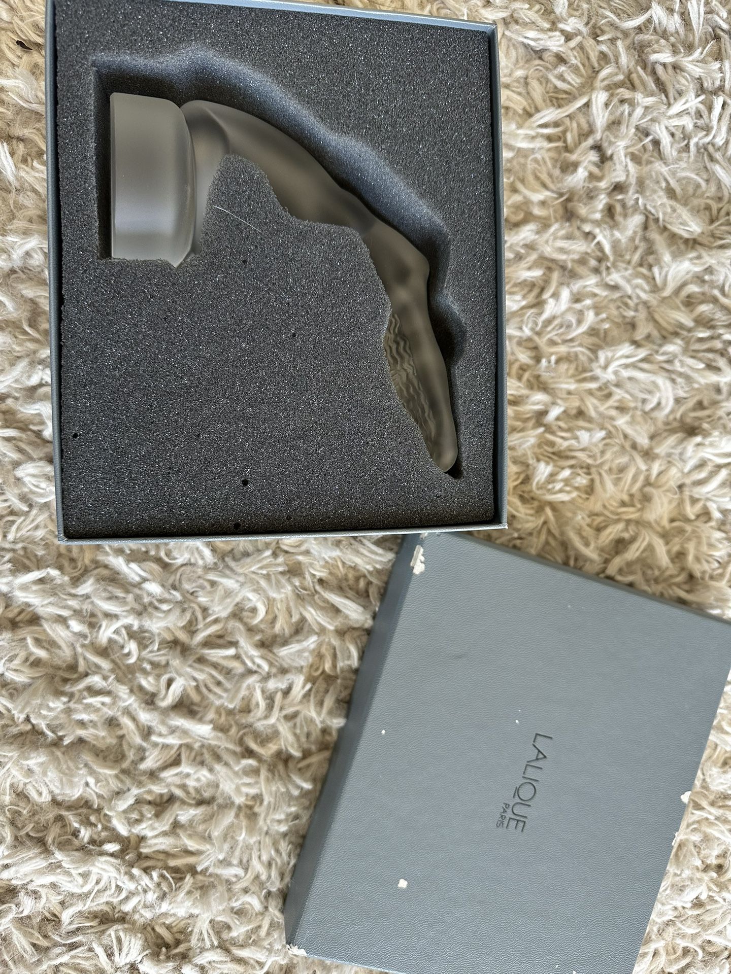 Lalique “Chrysis” With Original Box Paperweight Crystal