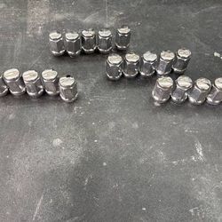 20pcs 1/2''-20 HD Heavy Duty Chrome Lug Nuts