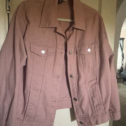 Pink Denim Jacket