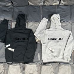 Essentials Hoodies 🔥 Black & Gray – Clean Fit – Ready to Wear