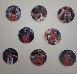 Michael Jordan Pogs wearing #45
