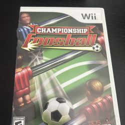 Championship Foosball Nintendo Wii 2008 Complete Video Game 