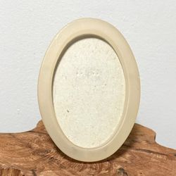 Vintage Celluloid Oval Tabletop Photo Picture Frame Accent Decor
