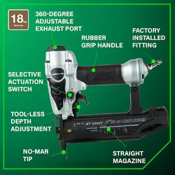 Metabo HPT 2-in 18 -Gauge Pneumatic Straight Brad Nailer  Model #NT50AE2(S)