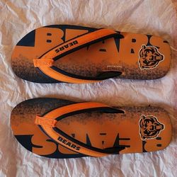 Chicago Bears Men’s Flip Flops - Size 12