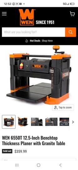 WEN -6550T 12.5" Thickness Planer with Granite Table; Excellent Condition. Was Father's and used a handful of times.