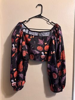 Halloween Women Casual Outfit Crop Top