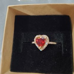 Anillo De Oro De 10 Kts.,número 7