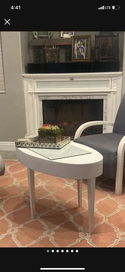 Real Wood Oval Coffe Table