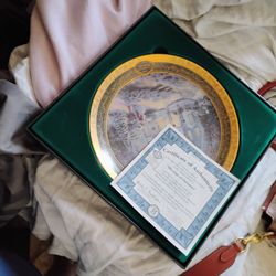 Thomas Kinkade Plates And Santas