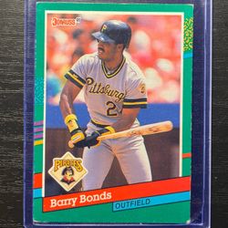 1991 Donruss Barry Bonds Baseball Card #495