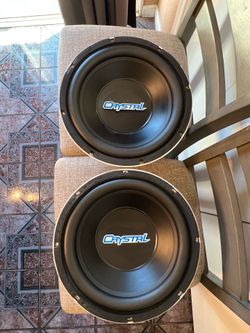 Pair Of Old school 12” Crystal Mobilesound Subwoofers