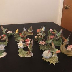 14 Pieces Hummingbird Collection plus one Hummingbird