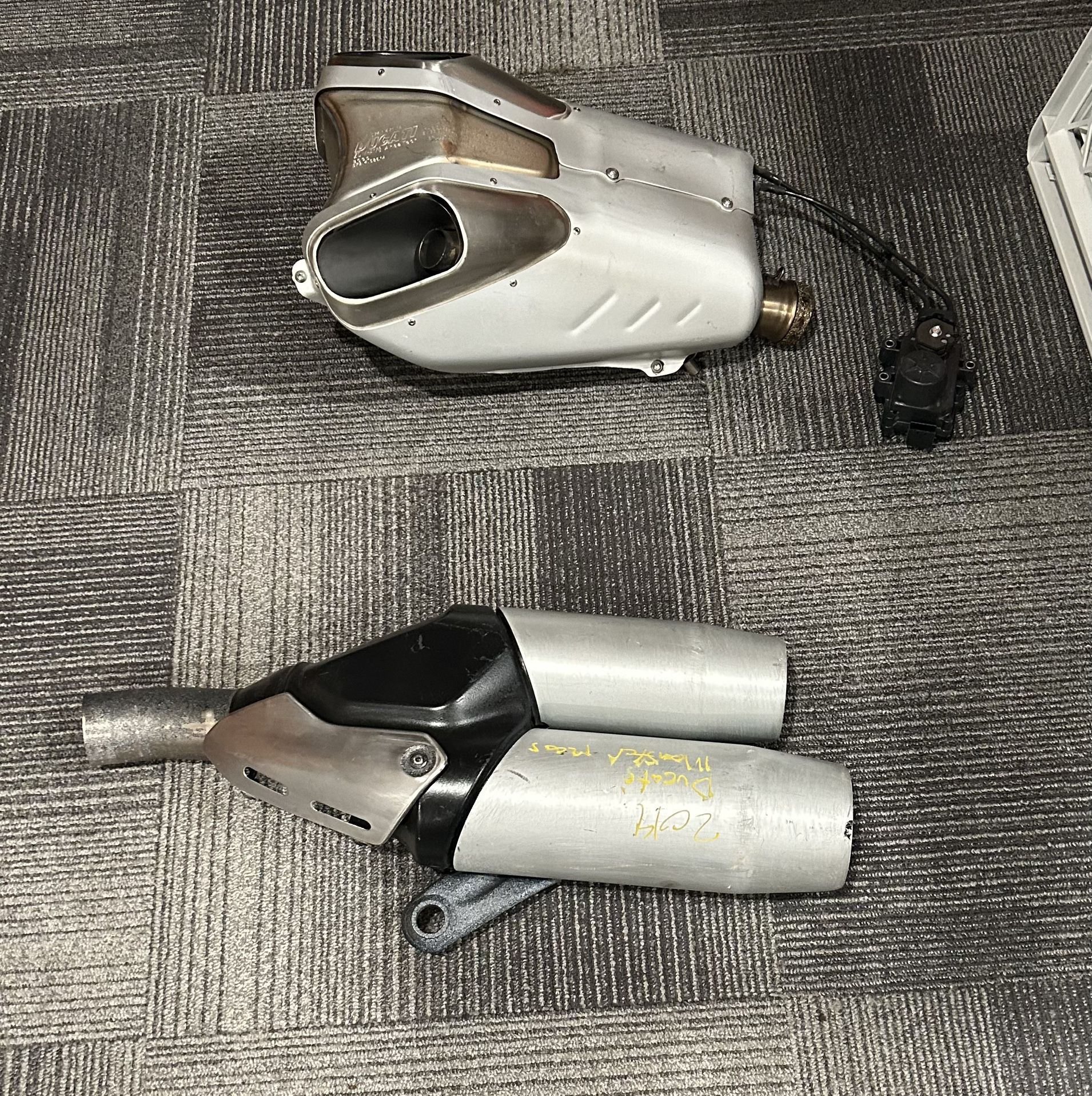 Ducati Gas Tank and Exhaust Pipes