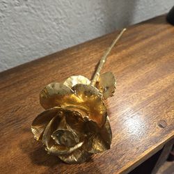 24K Rose Co Hand Dipped Real Rose 24K Gold Preserved Flower 