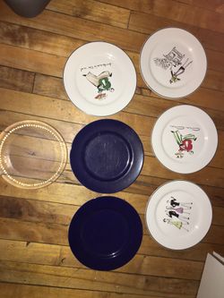 Assorted saucers