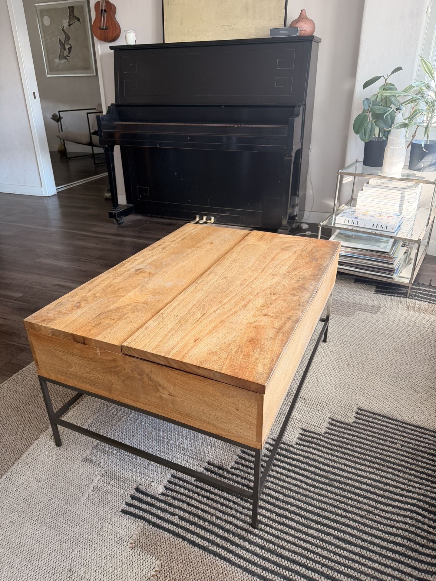 West Elm Mango Wood Coffee Table 