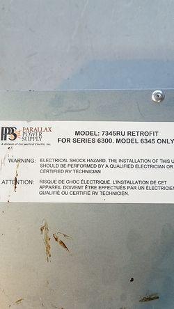 Parallax power supply 6345 for RV motorhome